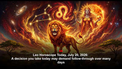 Leo Horoscope Today, July 20, 2026: A decision you take today may demand follow-through over many days