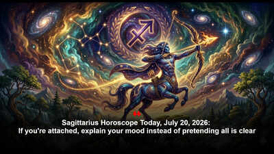 Sagittarius Horoscope Today, July 20, 2026: If you're attached, explain your mood instead of pretending all is clear