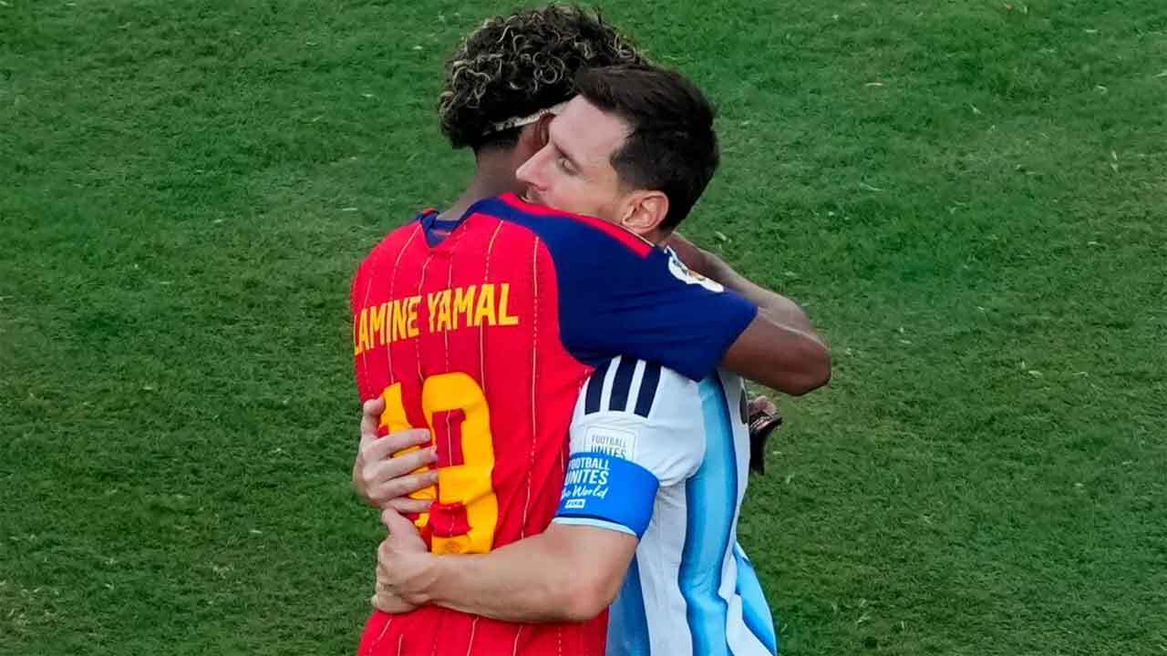 Lionel Messi, Lamine Yamal share emotional hug after Spain's FIFA World Cup triumph - WATCH | Football News