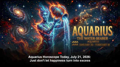 Aquarius Horoscope Today, July 21, 2026: Just don't let happiness turn into excess