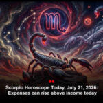 Scorpio Horoscope Today, July 21, 2026: Expenses can rise above income today