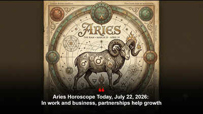 Aries Horoscope Today, July 22, 2026: In work and business, partnerships help growth