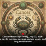 Cancer Horoscope Today, July 22, 2026: This is a fine day to increase savings, reduce waste, and think about long term comfort