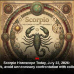 Scorpio Horoscope Today, July 22, 2026: At work, avoid unnecessary confrontation with colleagues