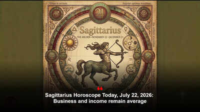 Sagittarius Horoscope Today, July 22, 2026: Business and income remain average
