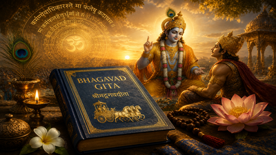 Bhagavad Gita Quote Today: A closed door doesn’t reduce your worth; it only...”