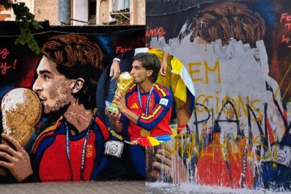 'P*** Espanya': Spain's Ferran Torres World Cup mural vandalised in Barcelona | Football News