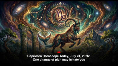 Capricorn Horoscope Today, July 24, 2026: One change of plan may irritate you