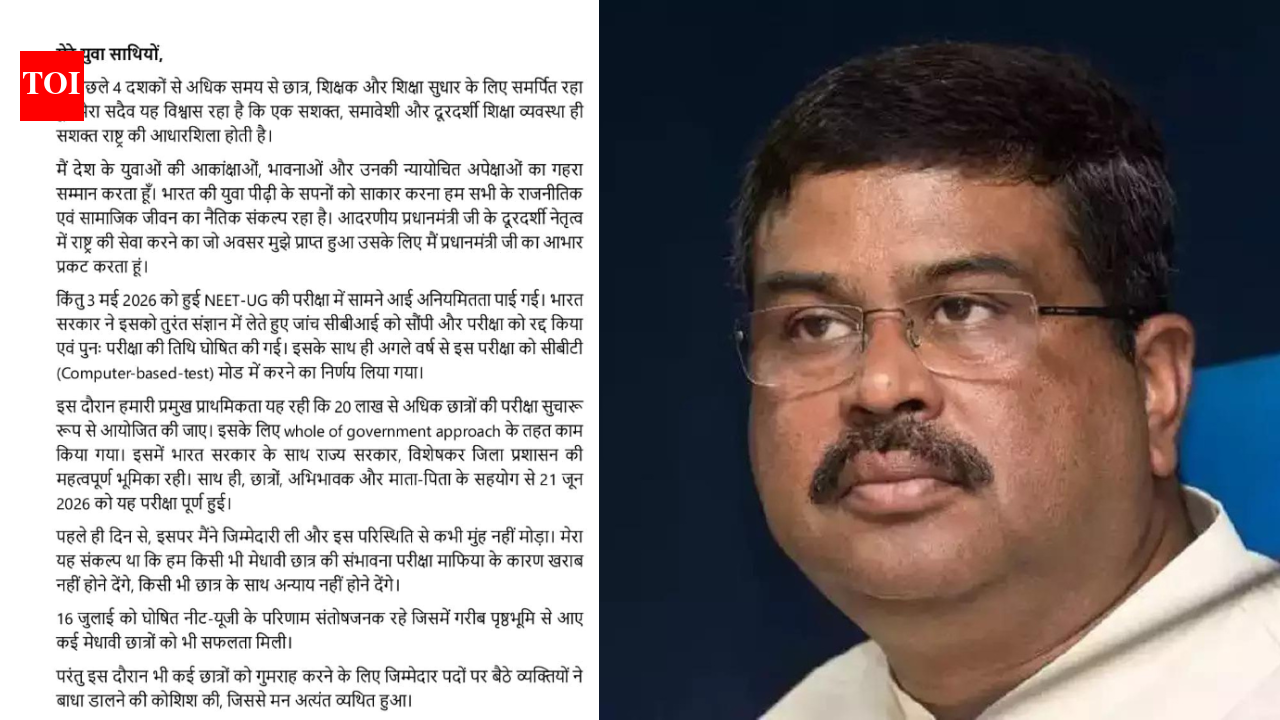 'I took responsibility, never turned away': What Dharmendra Pradhan's resignation letter says