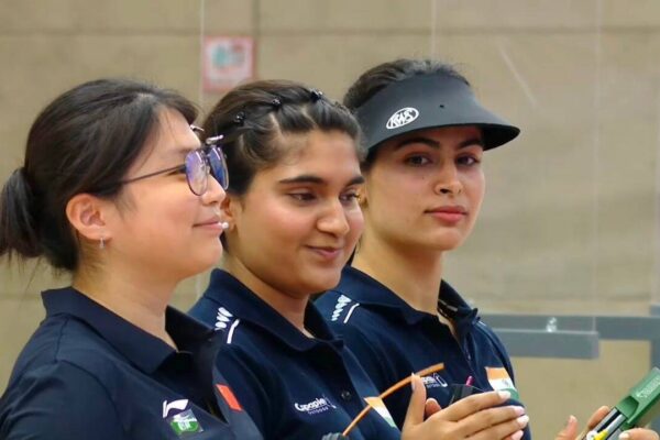 Gold for Esha Singh; Olympic medallist Manu Bhaker claims bronze at Shooting World Cup in Hangzhou | More sports News