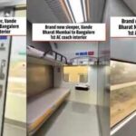Mumbai–Bengaluru Vande Bharat Sleeper's First AC coach gets a stunning luxury makeover; see the video