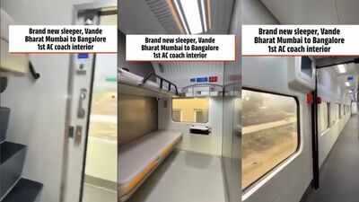 Mumbai–Bengaluru Vande Bharat Sleeper's First AC coach gets a stunning luxury makeover; see the video