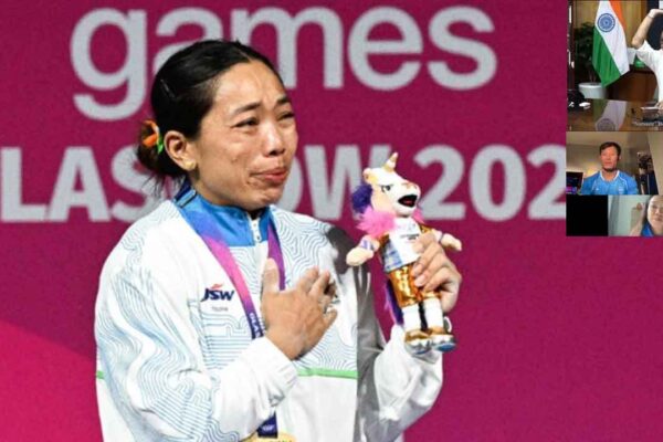 'We are proud of you': Manipur CM Yumnam Khemchand Singh's video call with Mirabai Chanu, Rishikanta Singh after Commonwealth Games medals - WATCH | Commonwealth Games News