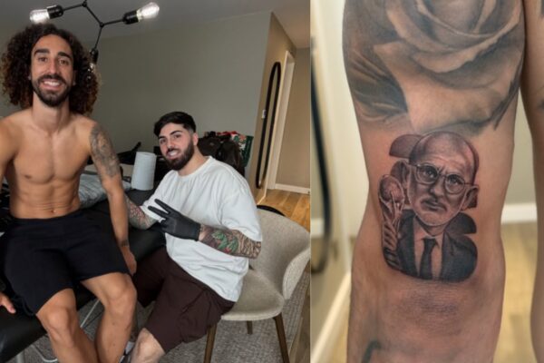 Cucurella fulfils bizarre World Cup promise by permanently tattooing De la Fuente’s face on his arm | Football News