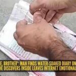 'This is true love, brother': Man finds water-soaked diary on roadside; what he discovers inside leaves internet emotional