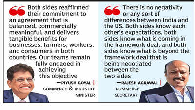 'Framework deal ready for India-US trade pact'
