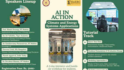IIT Madras to host AI workshop on climate and energy systems applications