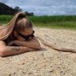 An Australian cyclist accidentally trapped a 2-metre venomous eastern brown snake in her bike chain, then it bit her