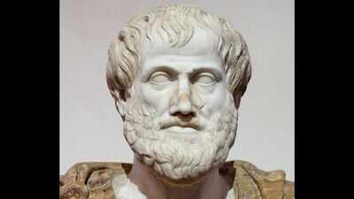Quote of the day by Aristotle: "The ideal man bears the accidents of life with dignity and…" - a powerful lesson on resilience, character and how people respond when life does not go according to plan