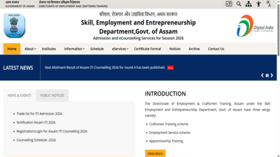 Assam ITI round 4 seat allotment result 2026 out at itiassam.admissions.nic.in; direct link here