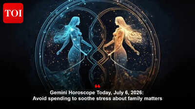 Gemini Horoscope Today, July 6, 2026: Avoid spending to soothe stress about family matters