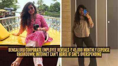 Bengaluru corporate employee reveals ₹45,000 monthly expense breakdown; internet can't agree if she's overspending |