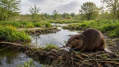 Britain hunted beavers to extinction around 400 years ago, but they are now returning to England's wetlands to rebuild rivers and restore disappearing ecosystems