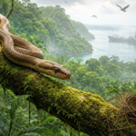 Brown tree snakes reached Guam hidden in military cargo during World War II, and it triggered an ecological collapse that wiped out nearly all native birds and slashed tree seedling growth by up to 92%