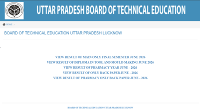 BTEUP Even Semester result 2026 declared at bteup.ac.in: Direct link active to download marksheet