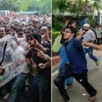 70 detained, 118 cops and 60 marchers Injured: Police block protesters' march to Parliament; JP Nadda meets CJP representatives