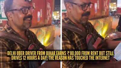Delhi Uber driver from Bihar earns ₹80,000 from rent but still drives 12 hours a day; the reason has touched the internet |