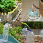 DIY water drip system for your mini garden: Turn plastic bottles and thread into a simple self-watering setup