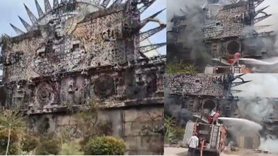 Massive blaze engulfs Gurgaon’s Kingdom of Dreams, several fire tenders deployed