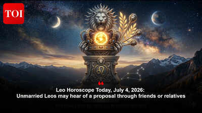 Leo Horoscope Today, July 4, 2026: Unmarried Leos may hear of a proposal through friends or relatives