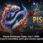 Pisces Horoscope Today, July 1, 2026: If you're committed, don't give unclear signals