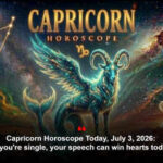 Capricorn Horoscope Today, July 3, 2026: If you're single, your speech can win hearts today