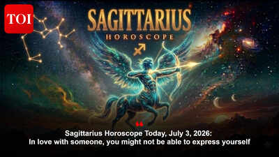 Sagittarius Horoscope Today, July 3, 2026: In love with someone, you might not be able to express yourself