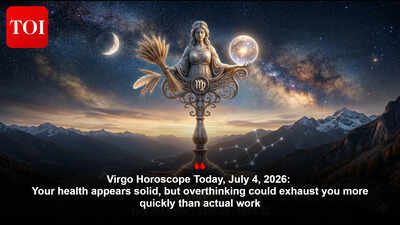 Virgo Horoscope Today, July 4, 2026: Your health appears solid, but overthinking could exhaust you more quickly than actual work