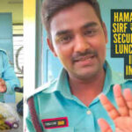 'Bahar yehi khaana ₹50 to ₹100 ka milta hai. Yahan sirf ₹10': Security guard shows his hearty company lunch, internet says ‘Mujhe bhi job dila do’