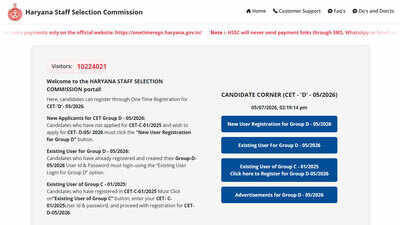 HSSC CET Group D 2026 registration closes today; eligible Haryana candidates must complete application here