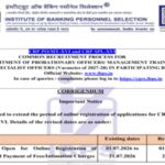 IBPS PO, SO recruitment 2026: Registration deadline extended till July 26, check steps to apply