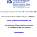 ICSI CSEET June 2026 result released at icsi.edu: Direct link to download scorecards here