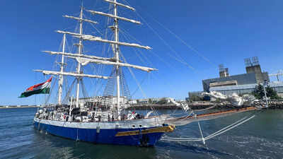 INS Sudarshini departs Boston for Portugal after participating in US's 250th Independence Day anniversary celebrations