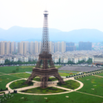 Inside China's fake Paris: The $1 billion replica with an Eiffel Tower and French streets that fooled the internet