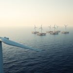 Japan is building floating wind turbines far out at sea because its waters become too deep for traditional turbines