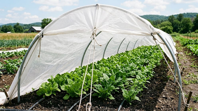 Japan scientists developed a fabric that blocks heat-producing infrared light while letting crops receive the sunlight they need for photosynthesis