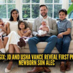 JD and Usha Vance share first family portrait with baby Alec Neel as they welcome their fourth child |
