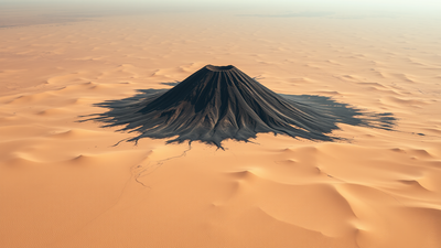 Jet-black Sahara volcano and skull-shaped crater captured in stunning NASA astronaut photo