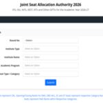 JoSAA Round 3 cutoff 2026 released at josaa.nic.in; here's how to check