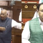 Watch: Stormy scenes in Rajya Sabha as Kharge, Nadda clash over police action against student protesters